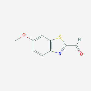 molecular formula C9H7NO2S B050793 6-Methoxybenzo[d]thiazole-2-carbaldehyde CAS No. 123511-58-0