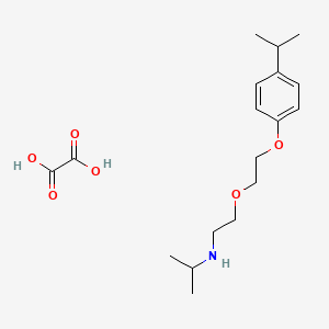 molecular formula C18H29NO6 B5079304 oxalic acid;N-[2-[2-(4-propan-2-ylphenoxy)ethoxy]ethyl]propan-2-amine 