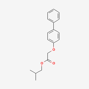molecular formula C18H20O3 B5079474 isobutyl (4-biphenylyloxy)acetate 