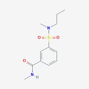 molecular formula C12H18N2O3S B5079487 N-methyl-3-[methyl(propyl)sulfamoyl]benzamide 