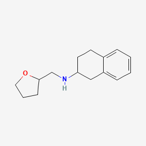 molecular formula C15H21NO B5079509 N-(oxolan-2-ylmethyl)-1,2,3,4-tetrahydronaphthalen-2-amine 