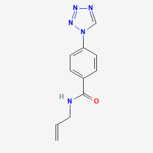 molecular formula C11H11N5O B5079934 N-(PROP-2-EN-1-YL)-4-(1H-1,2,3,4-TETRAZOL-1-YL)BENZAMIDE 