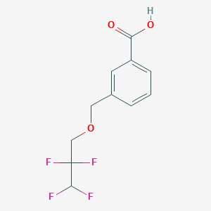molecular formula C11H10F4O3 B507994 3-[(2,2,3,3-Tetrafluoropropoxy)methyl]benzoic acid CAS No. 438466-00-3