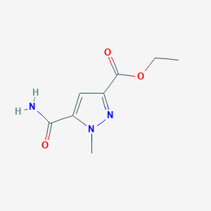molecular formula C8H11N3O3 B508004 ethyl 5-carbamoyl-1-methyl-1H-pyrazole-3-carboxylate CAS No. 512808-34-3