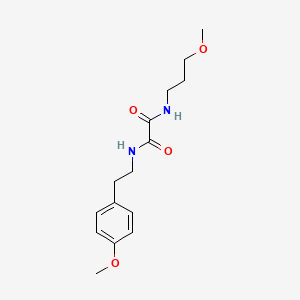 molecular formula C15H22N2O4 B5080079 N'-[2-(4-methoxyphenyl)ethyl]-N-(3-methoxypropyl)oxamide 