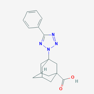 3-(5-Phenyl-tetrazol-2-yl)-adamantane-1-carboxylic acid