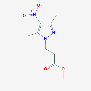 molecular formula C9H13N3O4 B508024 methyl 3-(3,5-dimethyl-4-nitro-1H-pyrazol-1-yl)propanoate CAS No. 512809-76-6