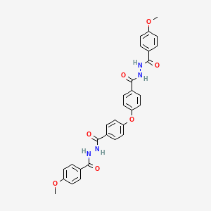 molecular formula C30H26N4O7 B5080324 N',N''-[oxybis(benzene-4,1-diylcarbonyl)]bis(4-methoxybenzohydrazide) CAS No. 5479-66-3