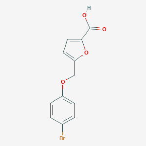 molecular formula C12H9BrO4 B508033 5-[(4-溴苯氧基)甲基]呋喃-2-羧酸 CAS No. 74556-58-4
