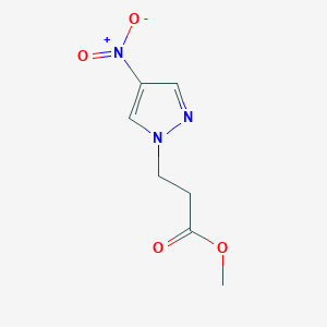 molecular formula C7H9N3O4 B508053 methyl 3-(4-nitro-1H-pyrazol-1-yl)propanoate CAS No. 494747-22-7