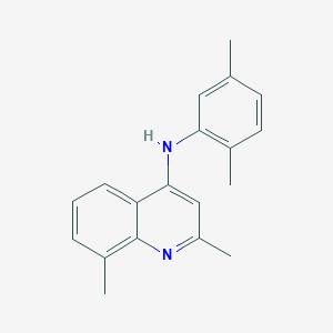 molecular formula C19H20N2 B5080577 N-(2,5-dimethylphenyl)-2,8-dimethyl-4-quinolinamine 