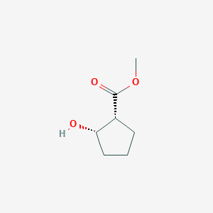 molecular formula C7H12O3 B050809 (1R,2S)-methyl 2-hydroxycyclopentanecarboxylate CAS No. 122331-02-6