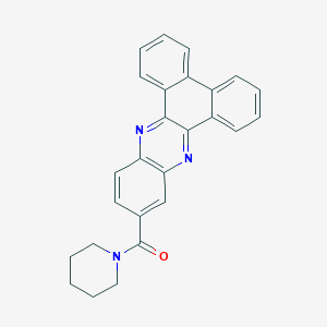 molecular formula C26H21N3O B5081085 Phenanthro[9,10-b]quinoxalin-11-yl(piperidin-1-yl)methanone 