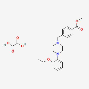 molecular formula C23H28N2O7 B5081104 Methyl 4-[[4-(2-ethoxyphenyl)piperazin-1-yl]methyl]benzoate;oxalic acid 