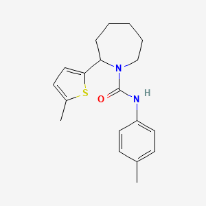 molecular formula C19H24N2OS B5081127 N-(4-methylphenyl)-2-(5-methylthiophen-2-yl)azepane-1-carboxamide 
