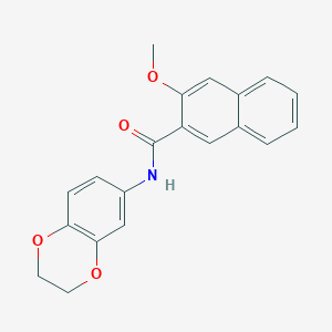 molecular formula C20H17NO4 B5081195 N-(2,3-dihydro-1,4-benzodioxin-6-yl)-3-methoxy-2-naphthamide 