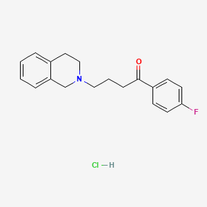 molecular formula C19H21ClFNO B5081246 4-(3,4-dihydro-1H-isoquinolin-2-yl)-1-(4-fluorophenyl)butan-1-one;hydrochloride 