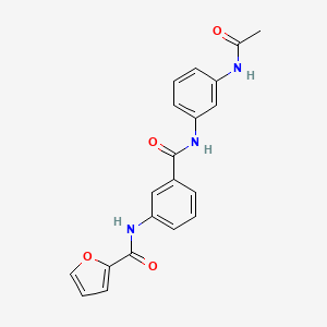 molecular formula C20H17N3O4 B5081367 N-[3-[(3-acetamidophenyl)carbamoyl]phenyl]furan-2-carboxamide 