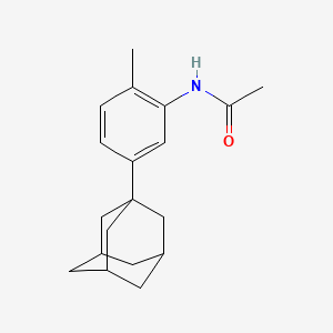 molecular formula C19H25NO B5081448 N-[5-(1-adamantyl)-2-methylphenyl]acetamide 