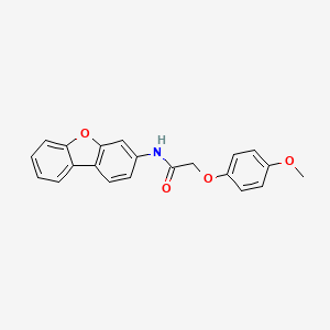 molecular formula C21H17NO4 B5081468 N-(dibenzo[b,d]furan-3-yl)-2-(4-methoxyphenoxy)acetamide 