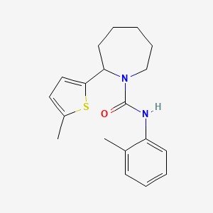 molecular formula C19H24N2OS B5081490 N-(2-methylphenyl)-2-(5-methylthiophen-2-yl)azepane-1-carboxamide 