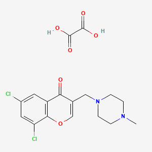 molecular formula C17H18Cl2N2O6 B5081491 6,8-dichloro-3-[(4-methyl-1-piperazinyl)methyl]-4H-chromen-4-one oxalate 