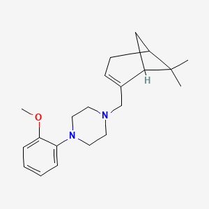 molecular formula C21H30N2O B5081615 1-[(6,6-dimethylbicyclo[3.1.1]hept-2-en-2-yl)methyl]-4-(2-methoxyphenyl)piperazine 