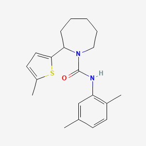 molecular formula C20H26N2OS B5081845 N-(2,5-dimethylphenyl)-2-(5-methylthiophen-2-yl)azepane-1-carboxamide 