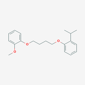 molecular formula C20H26O3 B5081886 1-Methoxy-2-[4-(2-propan-2-ylphenoxy)butoxy]benzene 