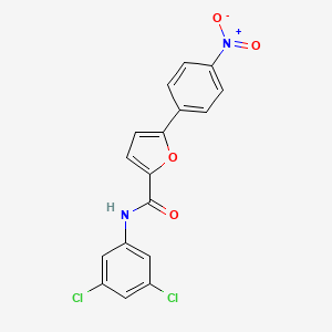 molecular formula C17H10Cl2N2O4 B5082285 N-(3,5-dichlorophenyl)-5-(4-nitrophenyl)furan-2-carboxamide 
