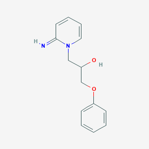 molecular formula C14H16N2O2 B5082297 1-(2-imino-1(2H)-pyridinyl)-3-phenoxy-2-propanol CAS No. 28620-27-1