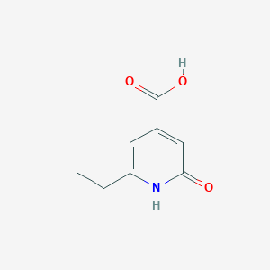 molecular formula C8H9NO3 B050826 6-Ethyl-2-oxo-1,2-dihydropyridine-4-carboxylic acid CAS No. 54881-17-3