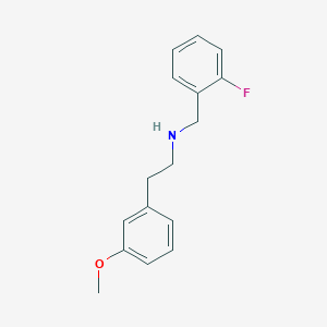 molecular formula C16H18FNO B5082658 N-[(2-fluorophenyl)methyl]-2-(3-methoxyphenyl)ethanamine 