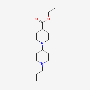 molecular formula C16H30N2O2 B5082696 Ethyl 1-(1-propylpiperidin-4-yl)piperidine-4-carboxylate 