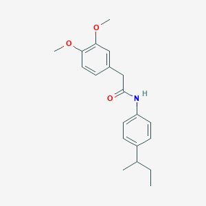 molecular formula C20H25NO3 B5082784 N-[4-(butan-2-yl)phenyl]-2-(3,4-dimethoxyphenyl)acetamide 
