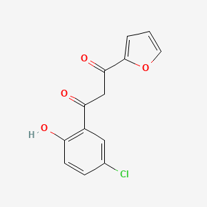 molecular formula C13H9ClO4 B5082861 1-(5-chloro-2-hydroxyphenyl)-3-(furan-2-yl)propane-1,3-dione CAS No. 7209-68-9