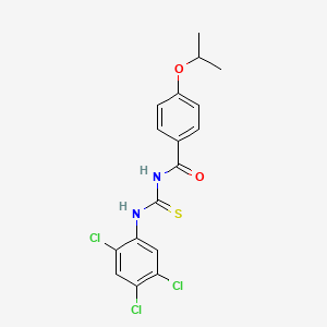 molecular formula C17H15Cl3N2O2S B5082913 4-(propan-2-yloxy)-N-[(2,4,5-trichlorophenyl)carbamothioyl]benzamide 