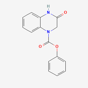 molecular formula C15H12N2O3 B5082975 phenyl 3-oxo-3,4-dihydroquinoxaline-1(2H)-carboxylate 