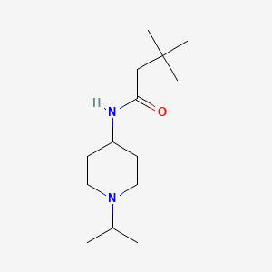 molecular formula C14H28N2O B5083055 N-(1-isopropyl-4-piperidinyl)-3,3-dimethylbutanamide CAS No. 959239-80-6