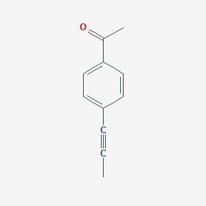 molecular formula C11H10O B050831 1-(4-Prop-1-ynylphenyl)ethanone CAS No. 112921-88-7