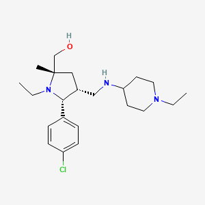 ((2S*,4R*,5R*)-5-(4-chlorophenyl)-1-ethyl-4-{[(1-ethyl-4-piperidinyl)amino]methyl}-2-methyl-2-pyrrolidinyl)methanol
