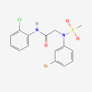 N~2~-(3-bromophenyl)-N~1~-(2-chlorophenyl)-N~2~-(methylsulfonyl)glycinamide