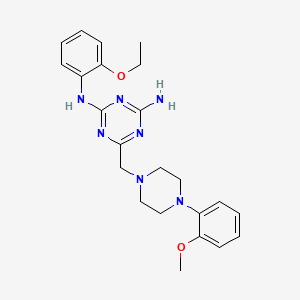 N-(2-ethoxyphenyl)-6-{[4-(2-methoxyphenyl)-1-piperazinyl]methyl}-1,3,5-triazine-2,4-diamine