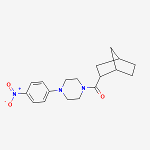 molecular formula C18H23N3O3 B5083192 1-(bicyclo[2.2.1]hept-2-ylcarbonyl)-4-(4-nitrophenyl)piperazine CAS No. 5540-69-2