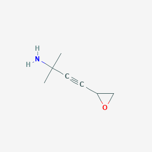 molecular formula C7H11NO B050832 2-Methyl-4-(oxiran-2-yl)but-3-yn-2-amine CAS No. 124067-41-0