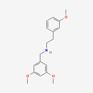 molecular formula C18H23NO3 B5083267 N-[(3,5-dimethoxyphenyl)methyl]-2-(3-methoxyphenyl)ethanamine 