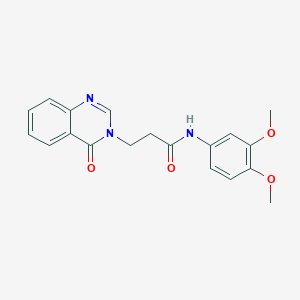 N-(3,4-dimethoxyphenyl)-3-(4-oxoquinazolin-3(4H)-yl)propanamide