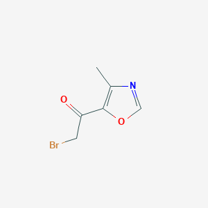 molecular formula C6H6BrNO2 B050837 2-Bromo-1-(4-methyl-1,3-oxazol-5-yl)ethanone CAS No. 113732-98-2