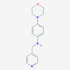 molecular formula C16H19N3O B508370 N-[4-(4-morpholinyl)phenyl]-N-(4-pyridinylmethyl)amine CAS No. 355818-01-8