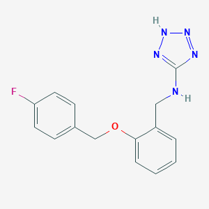 N-{2-[(4-fluorobenzyl)oxy]benzyl}-2H-tetrazol-5-amine